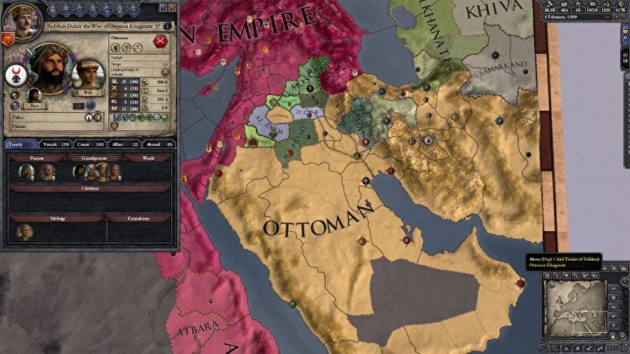 Crusader Kings II

                                    Politika ağırlıklı bu strateji oyununda yine Osmanlı Devleti yer almakta. Oyuna başlarken bir lider seçmeniz gerek. Osmanlı'yı seçerseniz karşınıza lider olarak Orhan Gazi gelmekte. 

                                
