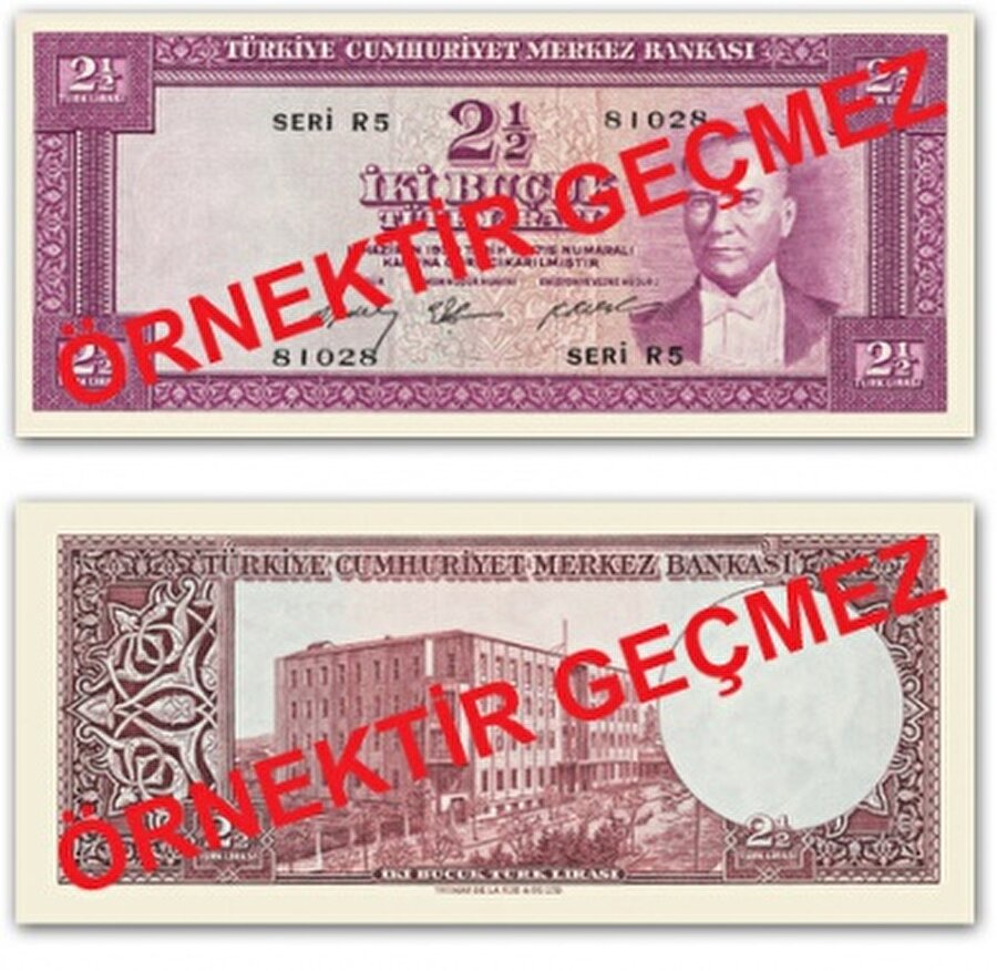 E5 Emisyon Grubu Banknotlar

                                    
                                    Beşinci Emisyon Grubu banknotlar 1951 - 1971 yılları arasında dolaşıma çıkarılmıştır. Ülkemizde kurulan Banknot Matbaası tarafından basılan ilk banknot III. Tertip 100 Türk liralık banknot olup halk arasında “Mor Binlik” olarak adlandırılan 1.000 Türk liralık banknot da bu emisyon grubu içinde yer almaktadır


                                
                                