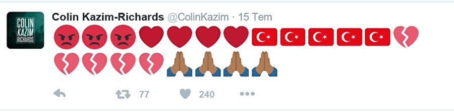 Futbol kariyerine Brezilya'nın Coritiba kentinde devam eden Colin Kazım, kalbinin ve aklının Türkiye'de olduğunu ifade etti.