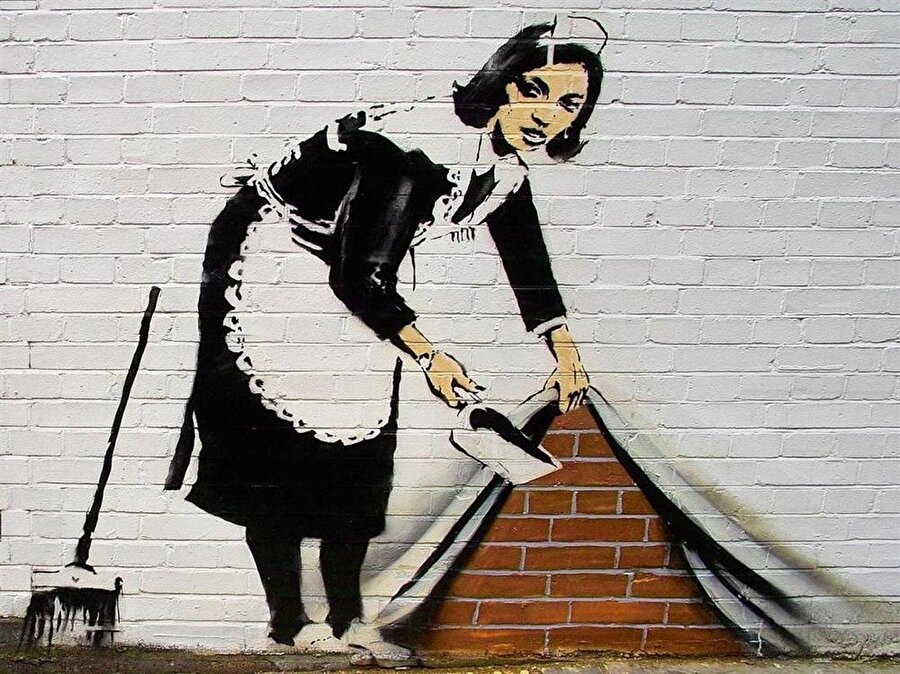 Sokak sanatının en önemli temsilcisi Banksy'dir.