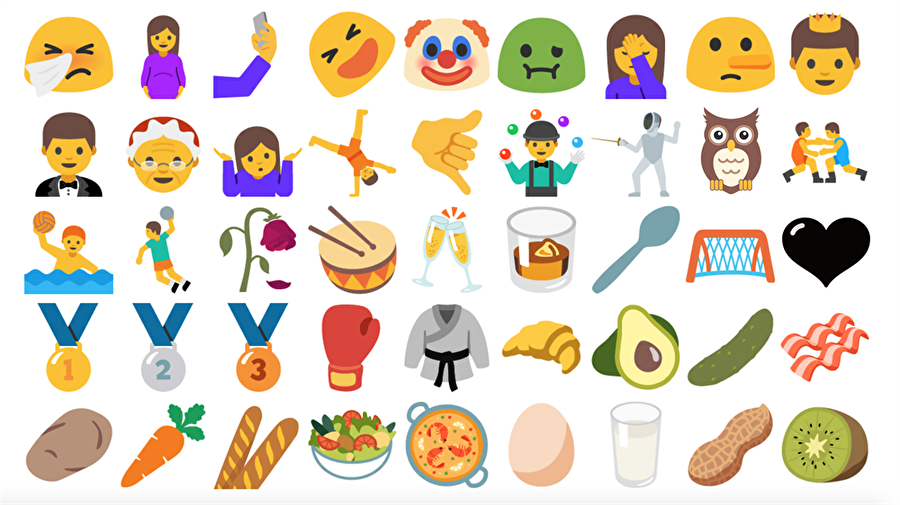 72 Yeni Emoji
Android Nougat ile 72 yeni emoji klavyeye eklenecek.