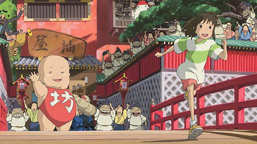 4.  Spirited Away / Ruhların Kaçışı

                                    
                                    Yönetmen: Hayao Miyazaki
Yapım Yılı: 2001
Senarist: Hayao Miyazaki
Seslendirenler: Rumi Hîragi (Chihiro/Sen), Miyu Irino (Haku), Mari Natsuki (Yubaba/Zeniba), Takashi Naitô (Chihiro'nun babası), Yasuko Sawaguchi (Chihiro'nun Annesi), Ryunosuke Kamiki (Bôh), Yumi Tamai (Lin)
Ülke: Japonya

                                
                                