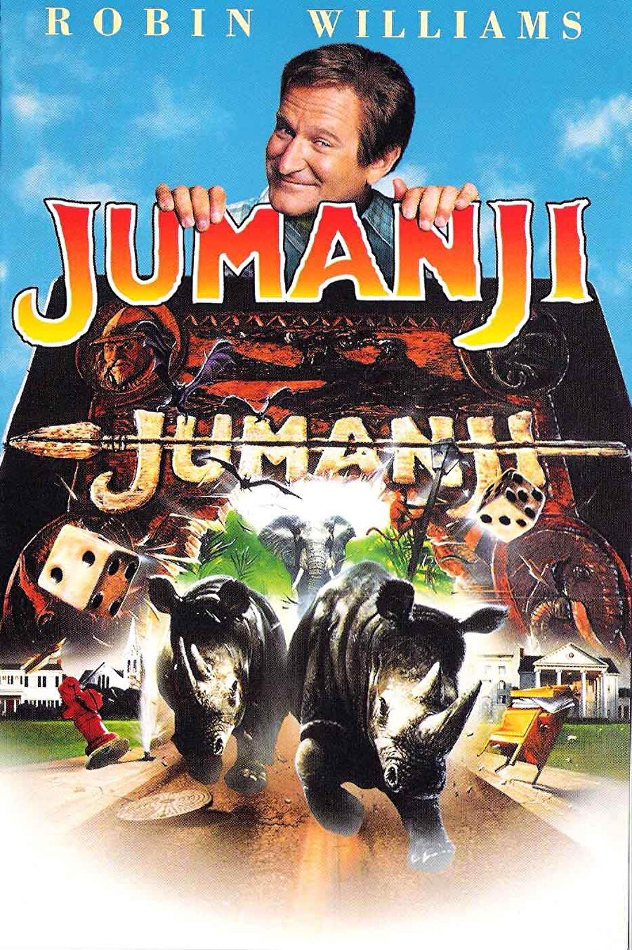 Jumanji
Robin Williams'ın oynadığı eğlenceli mi korkunç mu belli olmayan ama kendimizi de izlemekten alıkoyamadığımız efsane film. Zaman zaman gerçek olsa nasıl olurdu diye düşündürüp bizi başka dünyalara götürmesi de cabası.