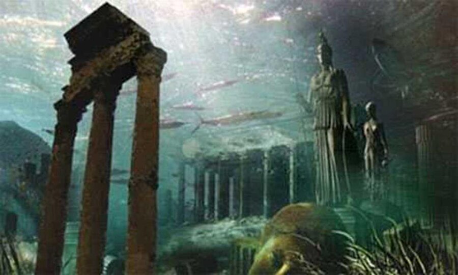 Atlantis 
Ya da Atlas Adası batık bir kıta ve büyük bir uygarlık. MÖ. 9500 yıllarında batan muazzam bir uygarlık.