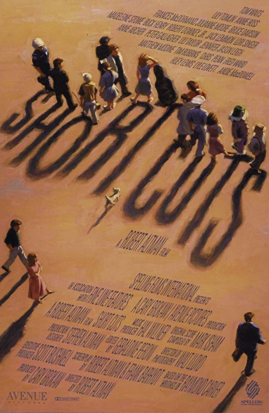 Short Cuts / Sosyeteden İnsan Manzaraları
Yönetmen: Robert Altman
Senaryo: Robert Altman, Frank Barhydt
Oyuncular: Andie MacDowell, Julianne Moore, Tim Robbins
Yapım Yılı: 1993
Ülke: ABD

 1990'lı yıllarda Los Angeles´ta yaşayan insanların başına ilginç olaylar geliyor. Filmde yirmiden fazla hayat hikayesine yer veriliyor.
