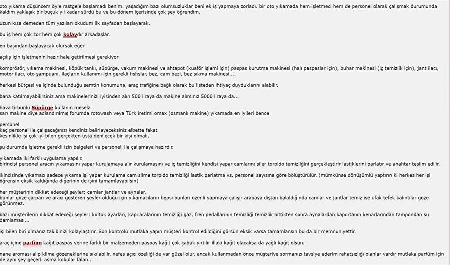 Okurken burnunuza şekerli iğrenç araç kokuları gelecek kadar ayrıntılı bir oto yıkama deneyimi daha