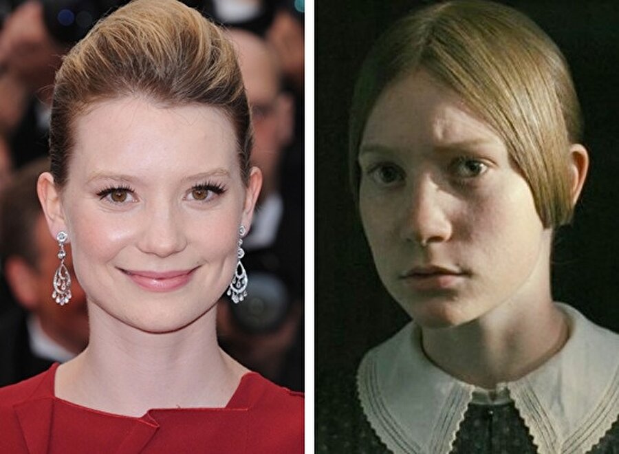 Mia Wasikowska 
Avustralyalı Mia Wasikowska, Jane Eyre isimli romandan beyaz perdeye uyarlanan filmde başrol oynamıştı.