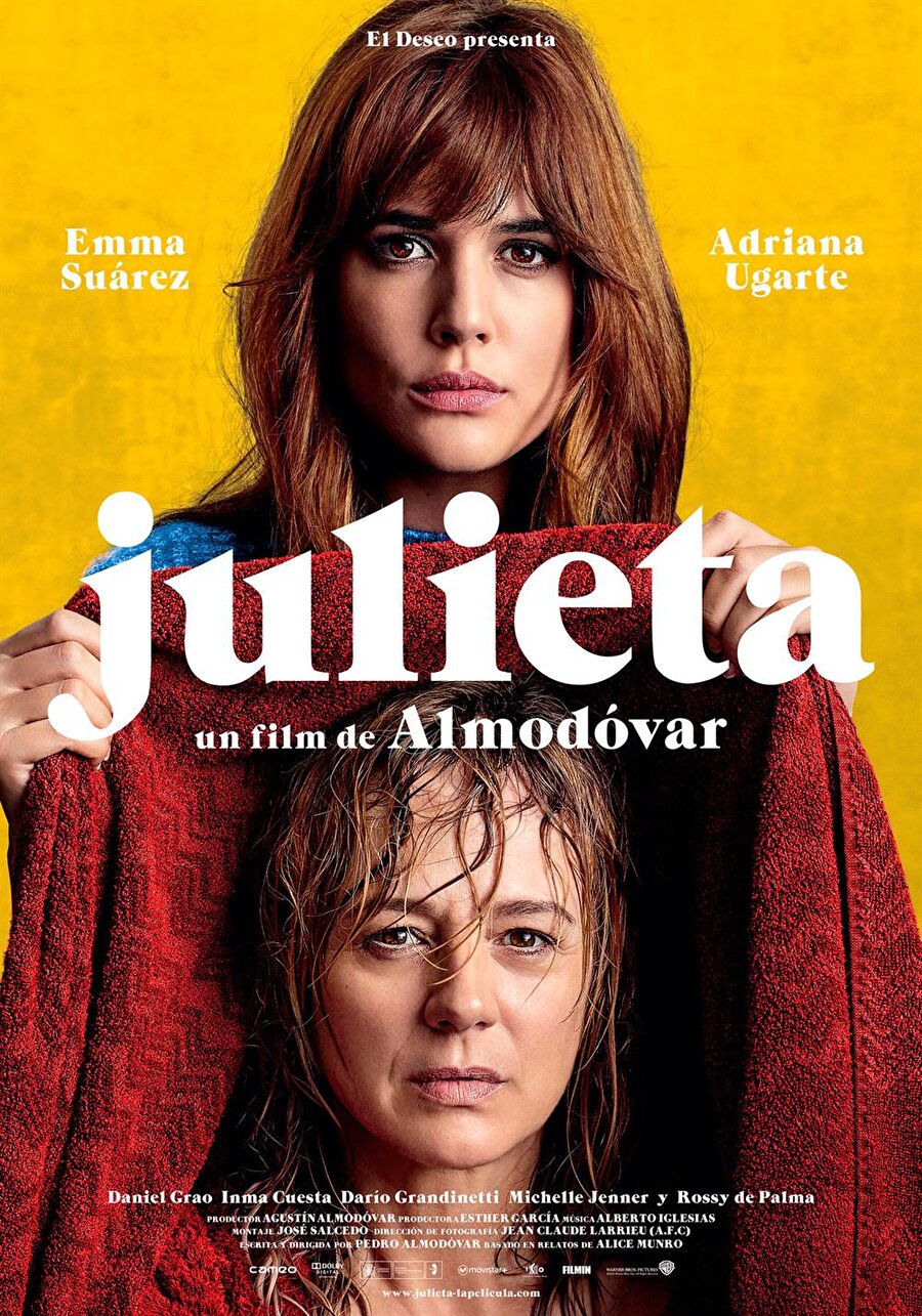 Julieta / Pedro Almadovar

                                    Her filmi olay yaratan Pedro Almodovar'ın 20. filmi Julieta, bir kadının hayatının gizemlerine uzanan bir yolculuğu anlatıyor. 

Nobel Ödüllü Kanadalı yazar Alice Munro'nun üç öyküsünden uyarlanan ve “Almodovar'ın 5 yıldızlı dönüşü” sözleriyle övülen Julieta, dünya ilkgösterimini yaptığı Cannes Film Festivali'nde Altın Palmiye için yarıştı. 

Julieta, Almodovar'ın olgunluk döneminin en iyi örneklerinden biri olarak dikkat çekiyor.
                                