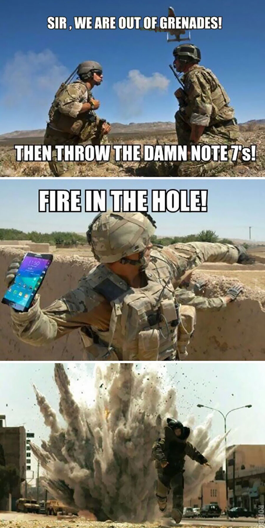 Askeri envantere Note 7'yi de ekleyelim, iyi fikir. 

                                    
                                