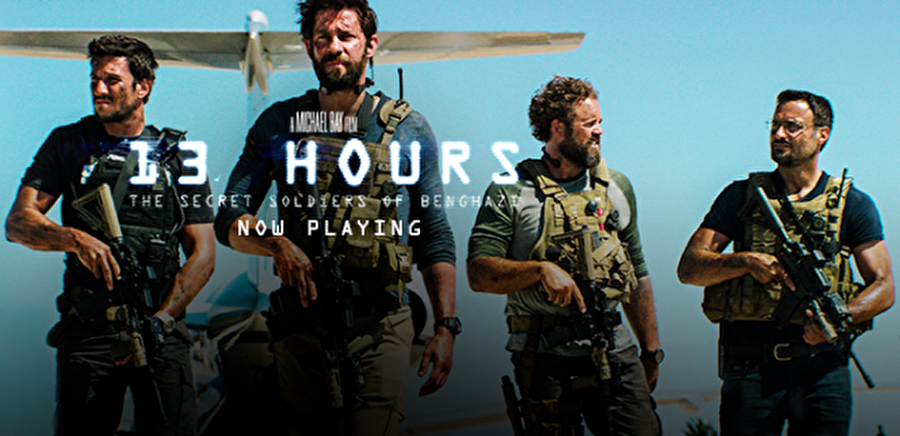 13 Hours / IMDb: 7.3 

                                    
                                    Michael Bay'in yönetmenliğini üstlendiği, 2012 yılında Libya'nın Bingazi şehrinde bulunan Amerikan üssüne yapılan saldırıyı konu alan filmin başrollerinde John Krasinski, Dominic Fumusa, Max Martini bulunuyor.
                                
                                