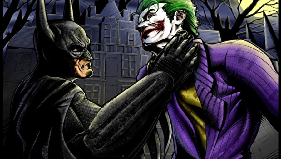 Joker
Batman'in azılı düşmanı Joker. Karanlık yanı ağır basan kötülerdendir.
