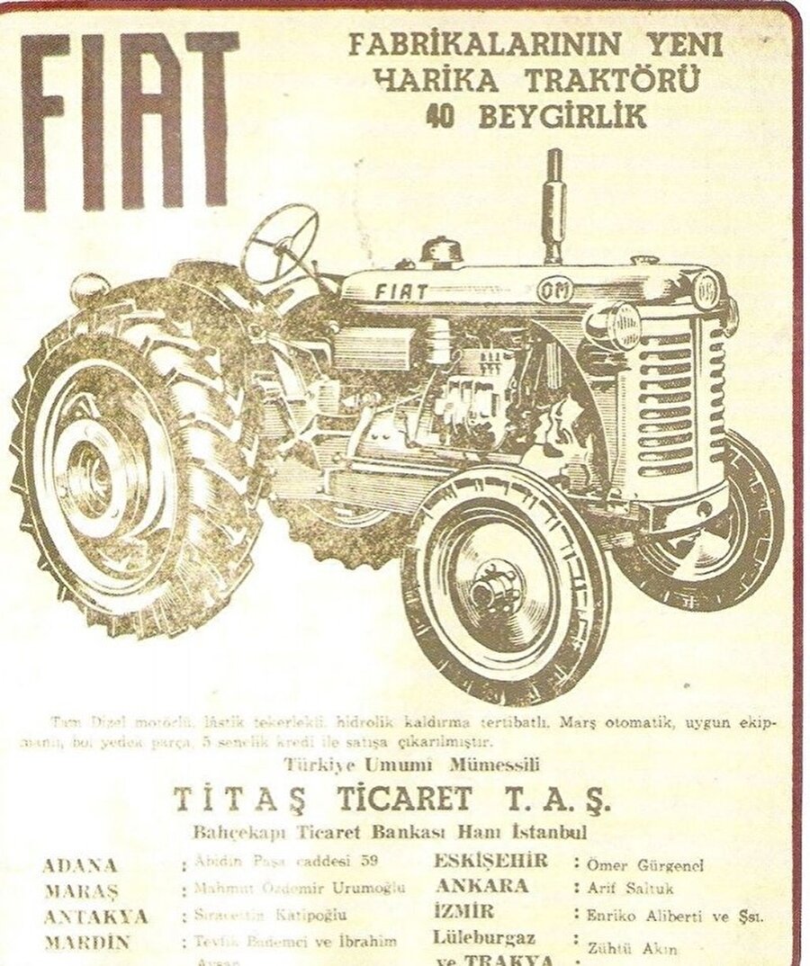40 beygirlik harika traktör