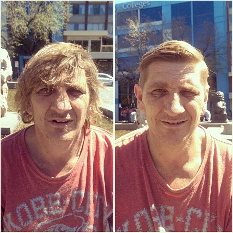 46 yaşındaki Richie, uzun yıllardır sokaklarda yaşıyor. ki oğlu ve bir kızıyla hafta sonları buluşmaya özen gösteriyor.