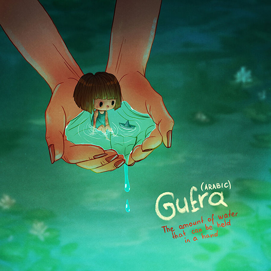 Gufra (Arapça)
Bir avuçta biriktirilebilen su miktarı