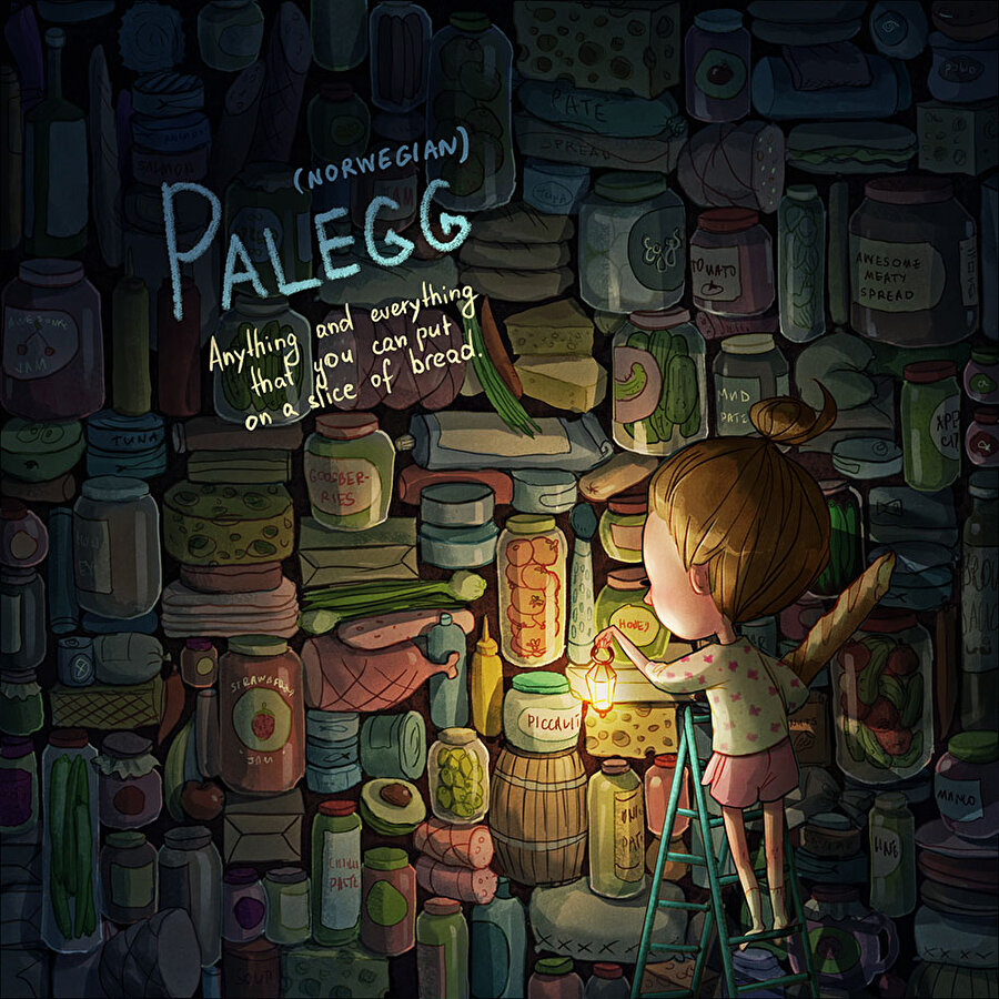 Palegg (Norveççe)
Bir dilim ekmek üzerine sürülebilecek/konulabilecek bir şey ya da her şey