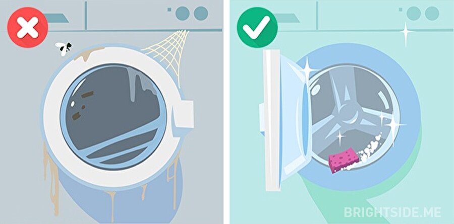 
                                    15. Çamaşırlarınızın daha temiz olması için makinenizi belli aralıklarla temizleyin.
                                