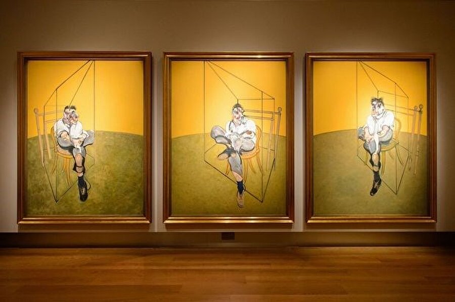 142,4 milyon dolar
İrlandalı ressam Fancis Bacon, üç parçadan oluşan bu eserini 1969'da yaptı. Çalışmalarında insan vücudunu konu alır. Burada Britanyalı ressam Lucian Freud görülüyor. 2013'te Christie's Müzayede Evi'nde 142,4 milyon dolara satılan “Lucian Freud'un Üç Taslağı”nın yeni sahibi Amerikalı bir koleksiyoner olan Elaine Wynn.