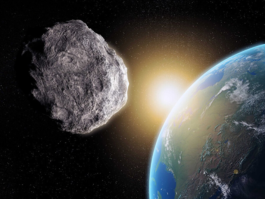 Asteroid yağmuru
Dinazorları yok eden de asteroid yağmuruydu. Ancak Dünya'nın yok olması için daha büyük bir asteroid yağmuru gerekiyor. Bunun olma ihtimali var çünkü milyarlarca yıl önce gerçekleşmiş ve okyanuslar fokur fokur kaynamış. Eğer yine gerçekleşirse Dünya üzerinde hiçbir canlı kalmaz.