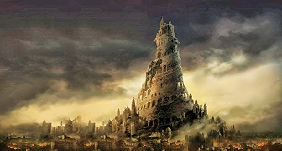 Babil Kulesi efsaneye göre 7 kattan oluşur.

                                    1. katı taşı,
2. katı ateşi,
3. katı bitkiyi,
4. katı hayvanı,
5. katı insanoğlunu,
6. katı güneşi ve gökyüzünü,
7. katı ise melekleri sembolize etmektedir.
                                