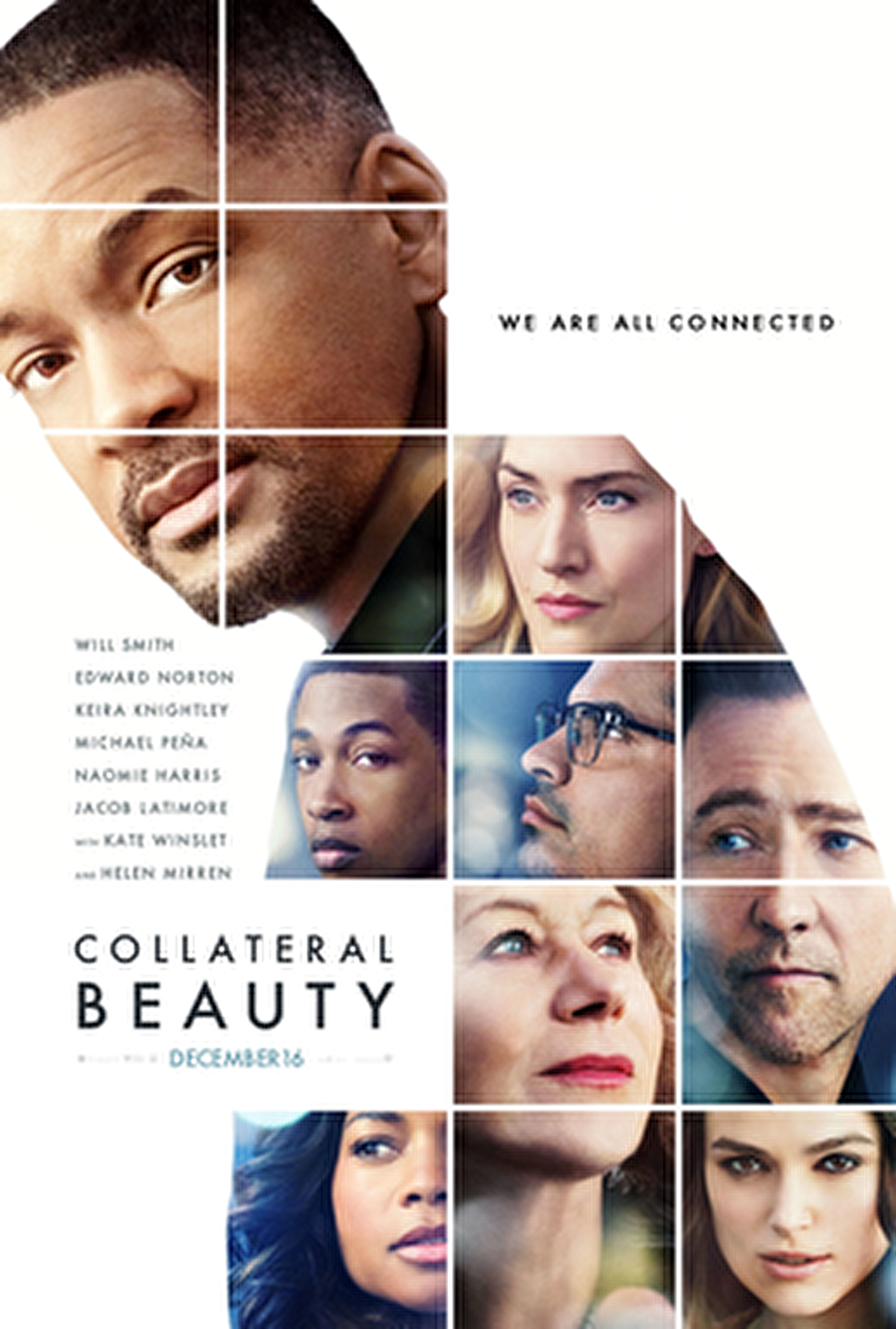 Gizli Güzellik (Collateral Beauty)
Will Smith, Kate Winslet, Edward Norton, Helen Mirren, Keira Knightley, Naomie Harris ve Michael Pena gibi ünlü isimlerden oluşan dev kadrosuyla dikkat çeken Gizli Güzellik, sabırsızlıkla beklenen filmler arasında yer alıyor.