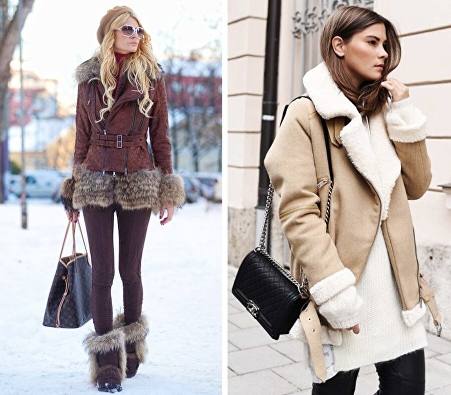 Теплая одежда зимой. Модные зимние вещи. Зимний образ для девушки. Стильная дубленка женская. Красиво одеться зимой.