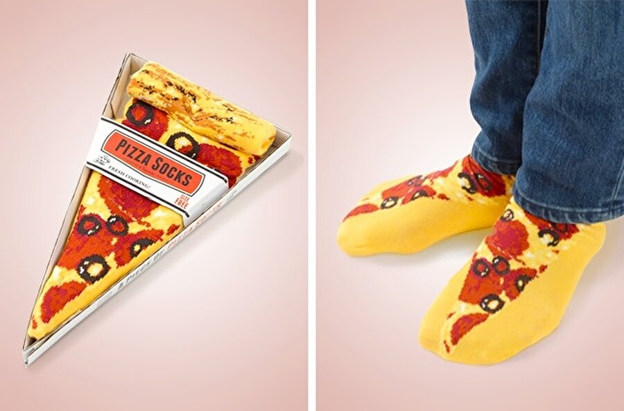 Pizza sevenlere özel çoraplar