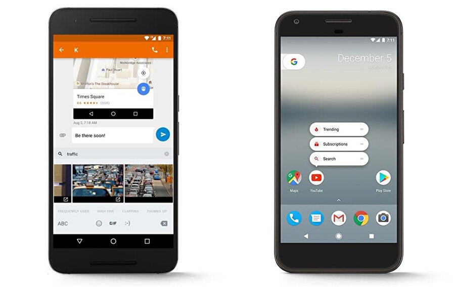 
                                    Android 7.1.1 Nougat ile birlikte Google Messenger ve Google Allo başta olmak üzere birçok ek uygulamada çeşitli güncellemeler söz konusu. Ayrıca, uygulama kısayolları konusunda da birtakım yenilikler yapılmış.
                                