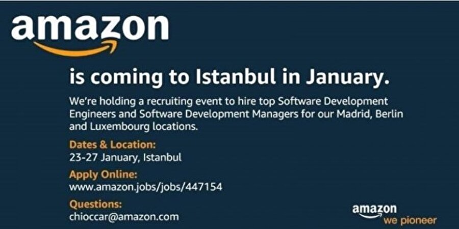 Şirket tarafından paylaşılan bilgiye göre, iş görüşmeleri 23-27 Ocak 2017'de İstanbul'da yapılacak.
