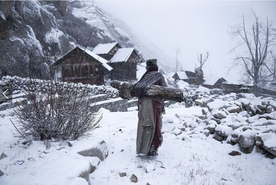  İnsanlar: 'Uzak Hayat, -21 Derece,' Himachal Pradesh, Hindistan

