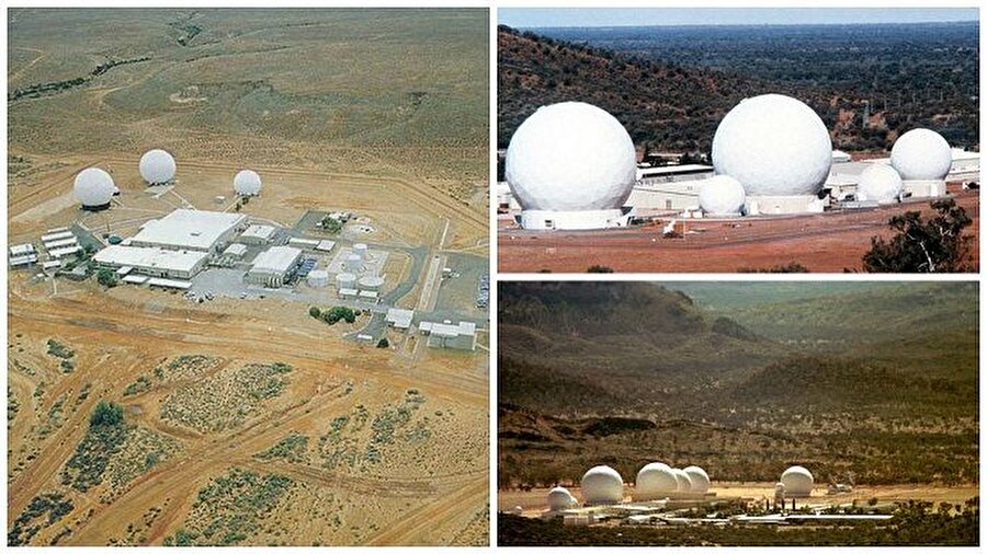Avustralya’daki Pine Gap
İçeri girişlerin yasak olduğu gibi üstünden uçmanın da yasak olduğu gizli bir uydu takip istasyonudur. Avustralya'nın ortasında bulunmasına rağmen ABD hükümeti tarafından yönetilmektedir.