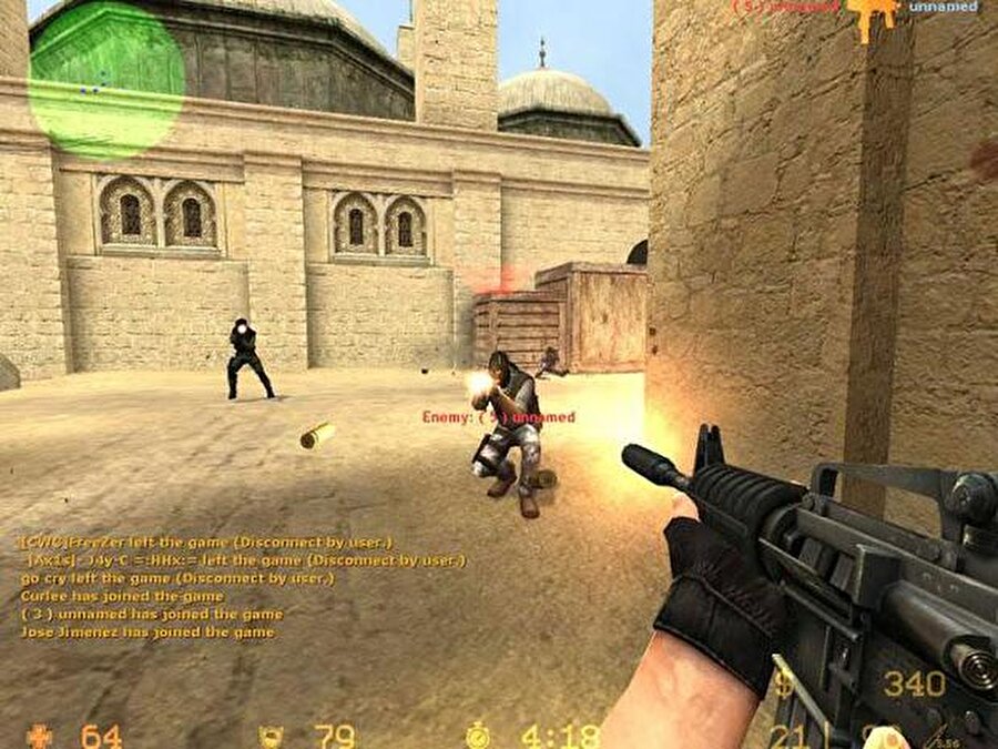 Counter Strike
İnternet kafelerin gelmiş geçmiş açık ara en çok oynanan oyunuydu.