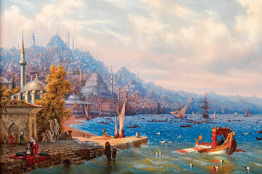 “Karşımda, güler yüzlü tepeler arasında güzel bir nehir gibi akan Boğaziçi kıvrılıyordu."

                                    Ünlü Fransız yazar, politikacı ve diplomat François-René de Chateaubriand (1768 – 1848), 1806 yılında İstanbul'u gezme imkânı buldu. 1811'de yayınladığı kitapta “Karşımda, güler yüzlü tepeler arasında güzel bir nehir gibi akan Boğaziçi kıvrılıyordu. Demir atmış birçok büyük geminin çevresinde sayısız ufak kayıklar oradan oraya dolanıp duruyordu. 

Galata'nın, İstanbul'un, Üsküdar'ın irili ufaklı evleri kat kat dizilmiş olan bu üç büyük kentin (semtin) uçsuz bucaksız genişliği, hemen her tarafta ayrı ayrı yükselen ve yer yer kümelenen servi ağaçları, minareler, birbirine karışmış yüksek gemi direkleri, ağaçların değişik tondaki yeşillikleri, beyaz kırmızı evlerin renkleri, bunların altında mavi örtüsünü seren denizle, yukarıda başka bir mavi açan gökyüzü, bende derin bir hayranlık hissi uyandırıyordu. İstanbul dünyanın en güzel manzaralarını sunuyor demek hiç abartı olmayacak.” demişti.
                                