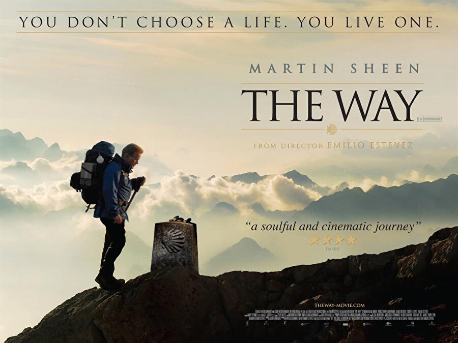 The Way (Yol)
2010 yılı yapımlı filmde, oğlunun cenazesini almak için gelen Amerikalı bir doktorun hikayesi anlatılmaktadır. Oğlunun en büyük arzusunun çıktığı seyahati bitirmektir fakat bitiremeden ölmüştür. Amerikalı doktor ise oğlunun bu arzusunu yerine getirmek için bu yolculuğa çıkmaya karar verir ve yola koyulur.