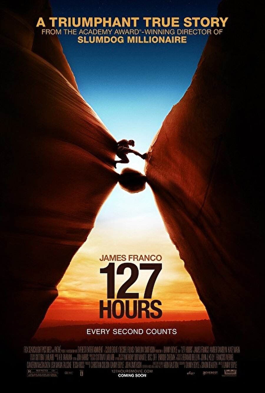 127 Hours (127 Saat)

                                    Tek başına kanyon gezisine çıkan bir dağcının başından geçen korkunç olayları anlatan filmde herkes kendinden birer parça bulacaktır. 
                                