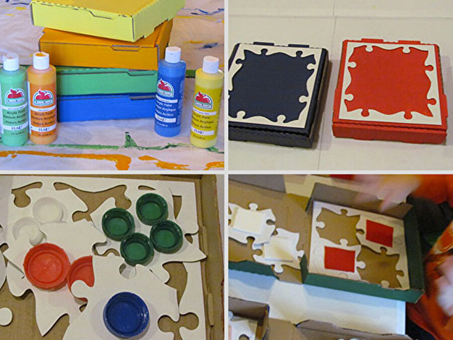 Поделка из коробки из под пиццы. Коробки из под пиццы поделки. Из коробок от пиццы. Органайзер из коробок из под пиццы. Что можно сделать из коробок пиццы.