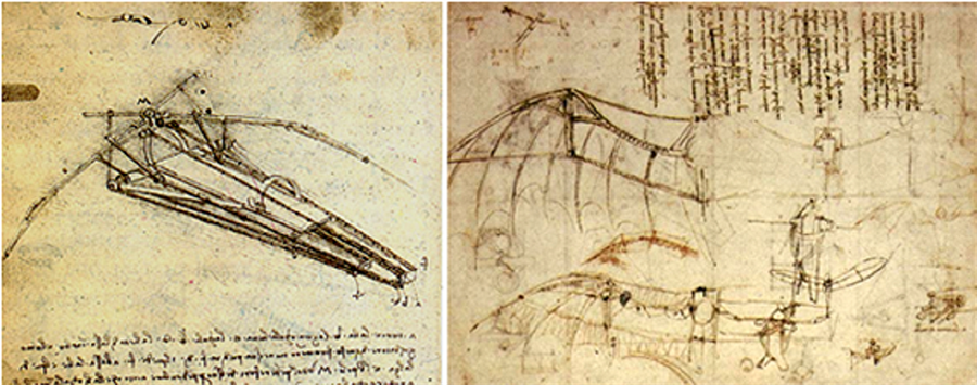 Дельтаплан Леонардо да Винчи. Орнитоптер Леонардо да Винчи. Дельтаплан Леонардо да Винчи чертежи. Конструкция крыла Леонардо да Винчи.