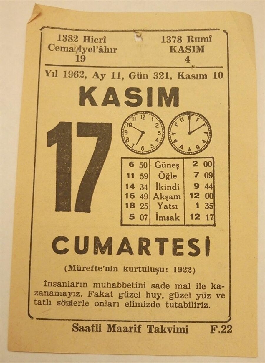 Cumartesi
Pazartesinde olduğu gibi cumartesi de 'cuma ertesi' anlamına geliyor.