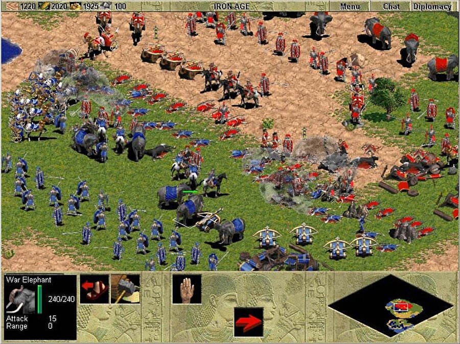 Age of Empires serisi. Bir nesil arası efsaneleşmiş bir strateji oyunudur. İyi oyuncular için çok zeki denirdi. 

                                    
                                    
                                    
                                
                                
                                