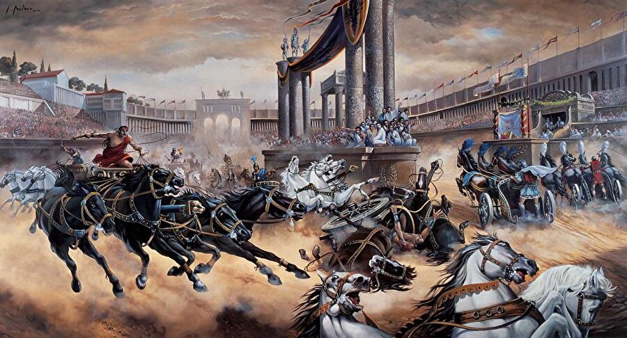 Bizans’ın en meşhur sporu hipodrom yarışlarıydı. Kralın da gelip izlediği bu yarışmalarda büyük çekişme mevcuttu.

                                    
                                    
                                
                                