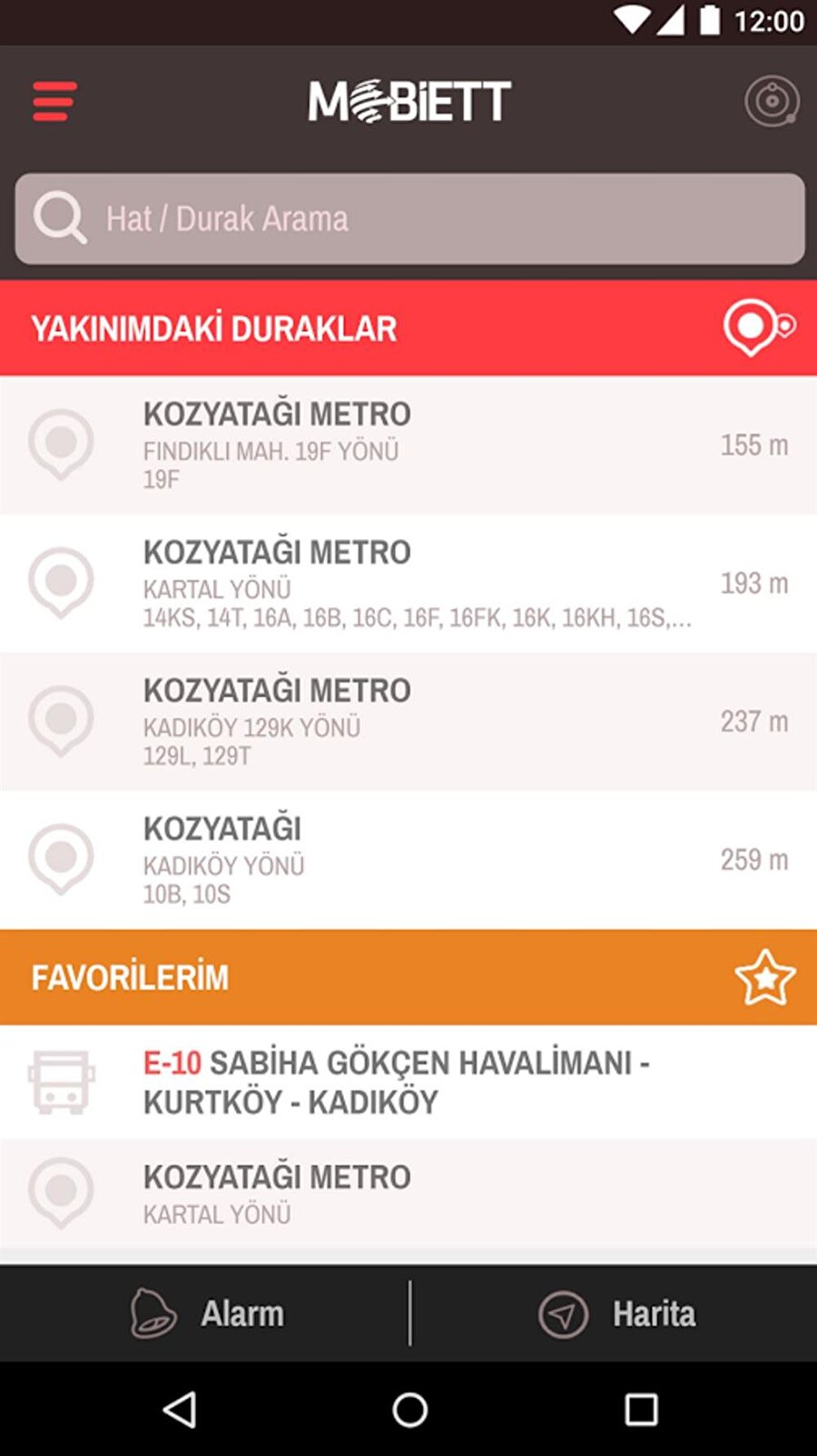 Mobiett
Hat ve durak arama ya da sorgulama kısmındaki en başarılı seçeneklerden biri de Mobiett. Bu akıllı durak uygulaması vasıtasıyla Türkiye'de bulunan tüm toplu ulaşım bilgilerine kolayca erişebilirsiniz. 

Mobiett uygulamasını Android için buradan iPhone için de buradan indirebilirsiniz.