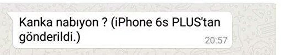 Zahmet etmişsin kanka hal hatır sormaklan