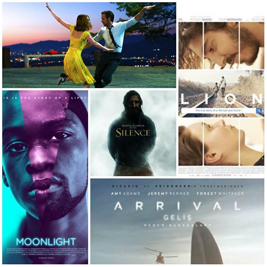 En iyi sinematografi

                                    
                                    
                                    
                                    - Arrival
- La La Land
- Lion
- Moonlight
- Silence
                                
                                
                                
                                