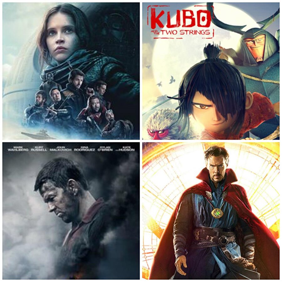 En iyi görsel efekt

                                    
                                    
                                    
                                    - Deepwater Horizon
- Doctor Strange The Jungle Book
- Kubo and the Two Strings
- Rogue One: A Star Wars Story
                                
                                
                                
                                