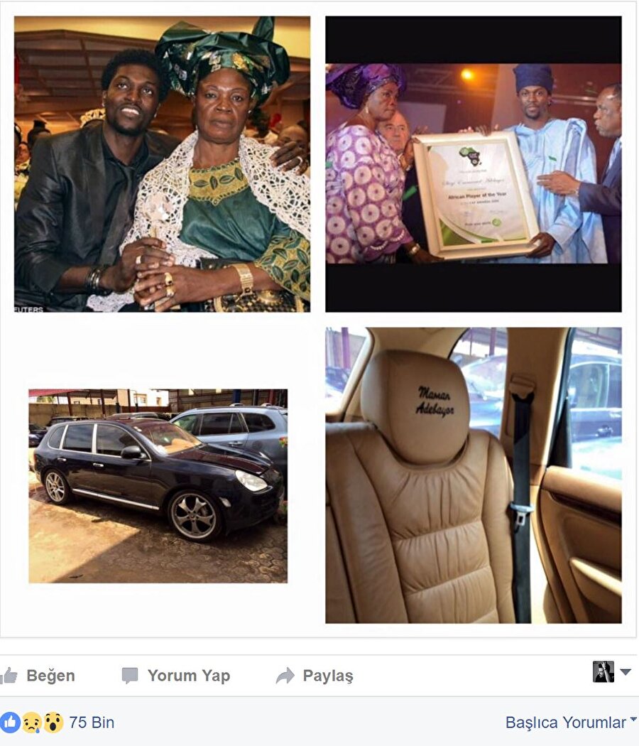 Adebayor, o anları şöyle anlatıyor; “Bir sabah Peter ve Kola'nın boğazıma bıçak dayamasıyla uyandım. Para istediler. ‘Öldükten sonra hepsi sizin’ deyince bıraktılar…”

                                    Tüm bunları nereden mi biliyoruz? Adebayor, yaklaşık iki yıl önce her şeyi kişisel Facebook hesabından anlattı. O paylaşımı görebilmek için tıklayın.
                                