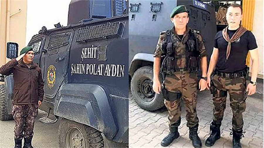 Özel harekat polisi baba Süleyman Aydın'ın kullandığı araca, şehit polis oğlu Polat Aydın'ın ismi verildi.