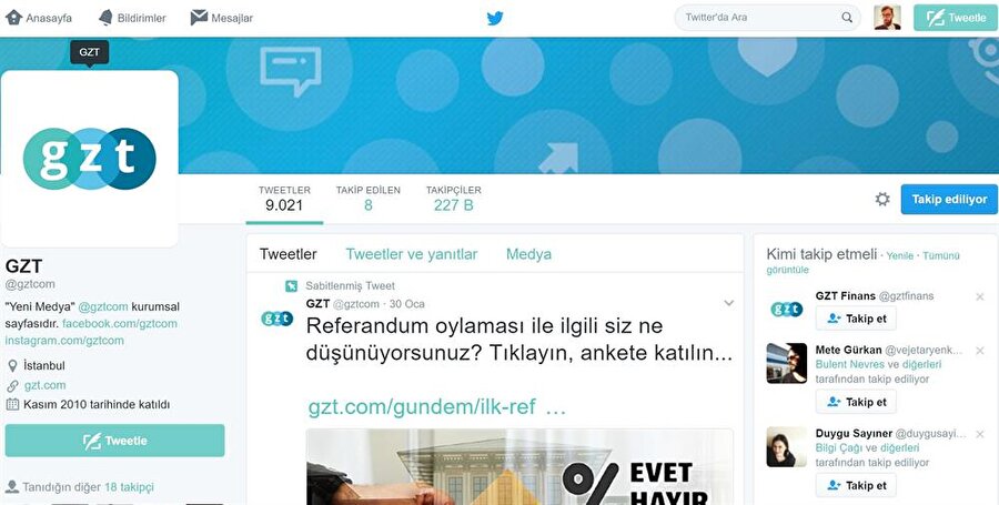 Sayfayı kolayca aşağı kaydırın ya da yukarı çıkarın.

                                    
                                    Diğer web sitelerinde olduğu gibi Twitter'da da Space tuşuyla sayfada alt kısımlara inebilir ya da Shift + Space tuş kombinasyonu vasıtasıyla sayfanın üst bölümlerine çıkabilirsiniz.
                                
                                