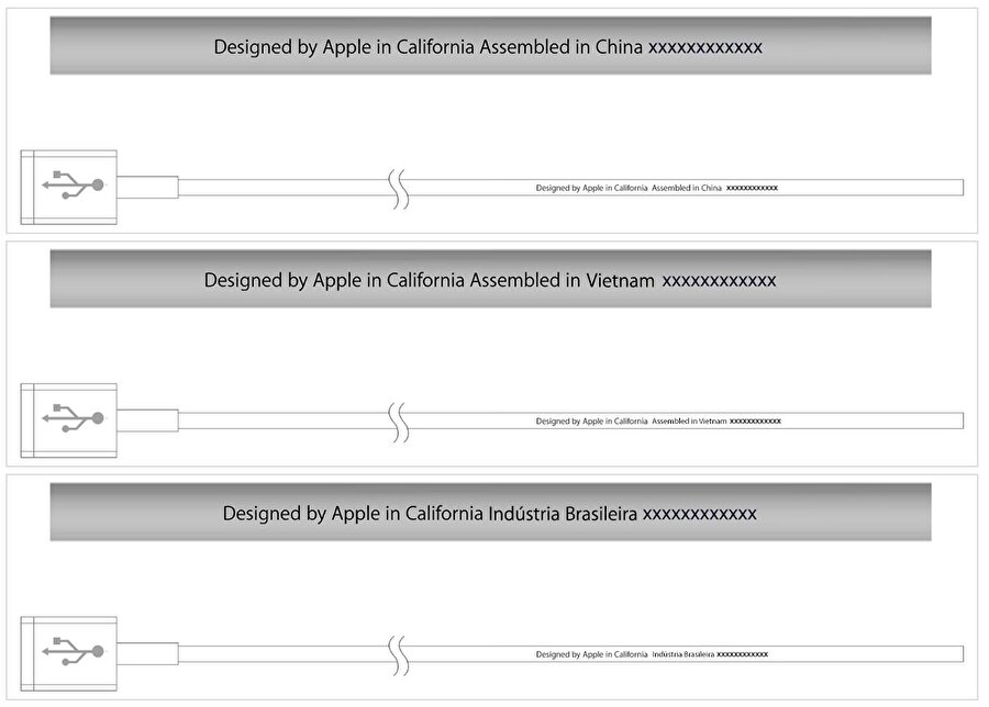 Paket ve kablo üzerindeki yazıyı karşılaştırma

                                    
                                    
                                    iPhone için şarj kablosu satın alırken paketi özellikle incelemek gerekiyor. Zira sahte ve sertifikasız kablo ve aksesuarlar bu sayede kolayca ortaya çıkabiliyor. 

Kutu ve kablo üzerinde mutlaka "Designed by Apple in California" "Assembled in China", "Assembled in Vietnam" veya "Indústria Brasileira" ibarelerinin bulunmasına dikkat edilmesi gerekiyor.

                                
                                
                                