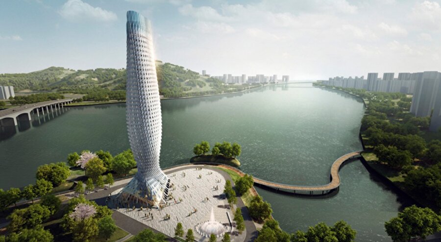 Scaly Kulesi, Zhuhai (Çin)

                                    
                                    İki nehrin kesişme noktasında yükselecek bu kulenin uzunluğu 100 metre olacak. Farklı tasarımı ile görenleri büyüleyen bu bina alttan sıkılmış gibi duran tasarımıyla ilginç bir yapı olacakmış gibi duruyor. 
                                
                                