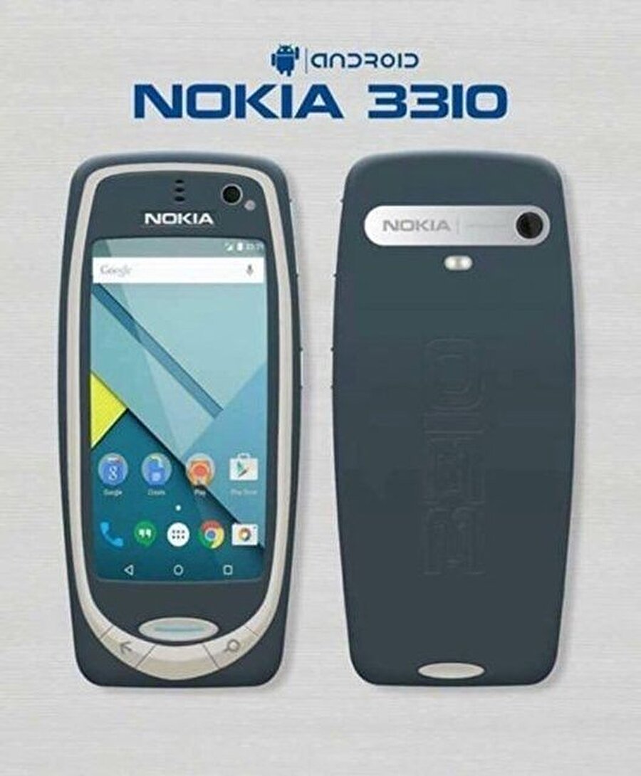 
                                    Yeni modelin bu şekilde olacağı iddia ediliyor. Kısa bir süre önce tanıtılacak olan modern Nokia 3310, 59€ (63$; 50£) fiyat etiketine sahip olacak.

Öte yandan henüz net olmamakla birlikte yeni Nokia 3310 modelinin Avrupa'da satışa sunulması bekleniyor. Ayrıca bu cihaz, HMD Global'in Barselona'da tanıtacağı dört modelden biri olacak.

Ayrıca şirketin Androidli 
Nokia 3, Nokia 5 ve Nokia 6 modellerini göreceğiz. Bu modeller ise sırasıyla; €149 ($157, £126), €199 ($209, £168) ve €249 ($260, £210) fiyat etiketlerine sahip olacaklar.

Türkiye satış fiyatı ise şuanda açıklanmış değil. Ancak tahminimiz 200 ile 400 TL aralığında olacağı yönünde. 


Telefonun daha çok müşterilerin yedek telefon ihtiyacını gidermesi amacıyla üretildiğini ifade eden Blass, yeni modelde kamera, renkli ekran ve benzeri özelliklerin yer alıp almayacağına ilişkin bilgi vermedi.


                                