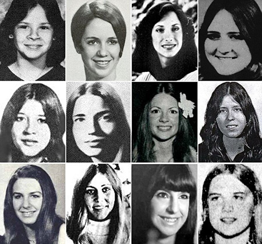 Tüm kurbanlarda aynı özellikler

                                    
                                    
                                    Bundy'nin seçtiği kurbanların hemen hepsi siyah uzun saçları ortadan ikiye ayrılmış genç kızlardı. Üniversitede sorunlu ilişki yaşadığı kız arkadaşı da aynı bu tanıma uyuyordu, Bundy'nin kurbanlarını seçerken eski kız arkadaşına benzeyenleri özellikle seçtiği belirlendi. Hayatlarının baharındaki onlarca genç insanı canice katletmiştir.

                                
                                
                                